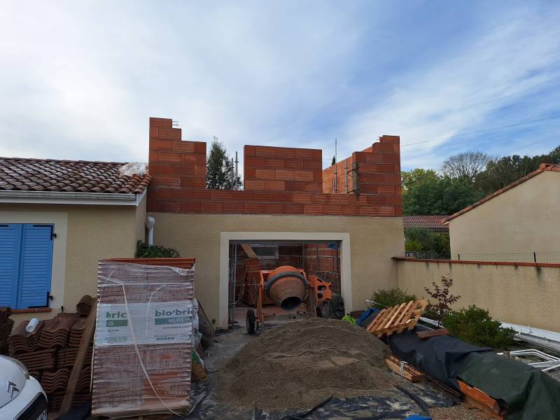 Surélévation d'un garage - Rabastens (81)