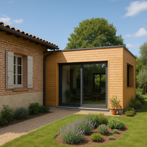 Opter pour une extension en ossature bois pour un agrandissement naturel et écologique à Montauban